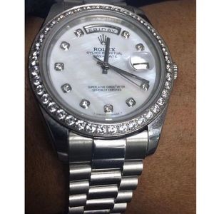 Rolex;White gold,stainless steel.diamonds